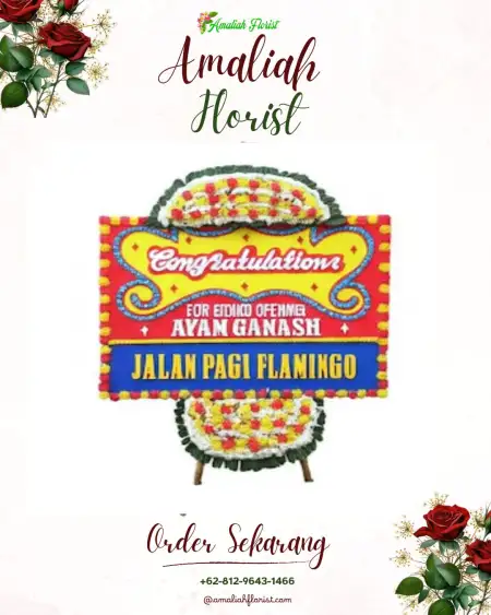 Sewa Papan Bunga Mangin